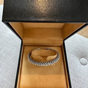 david yurman style sterling silver cuff bracelet